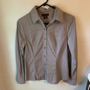 Grey Long Sleeve Button Down Shirt